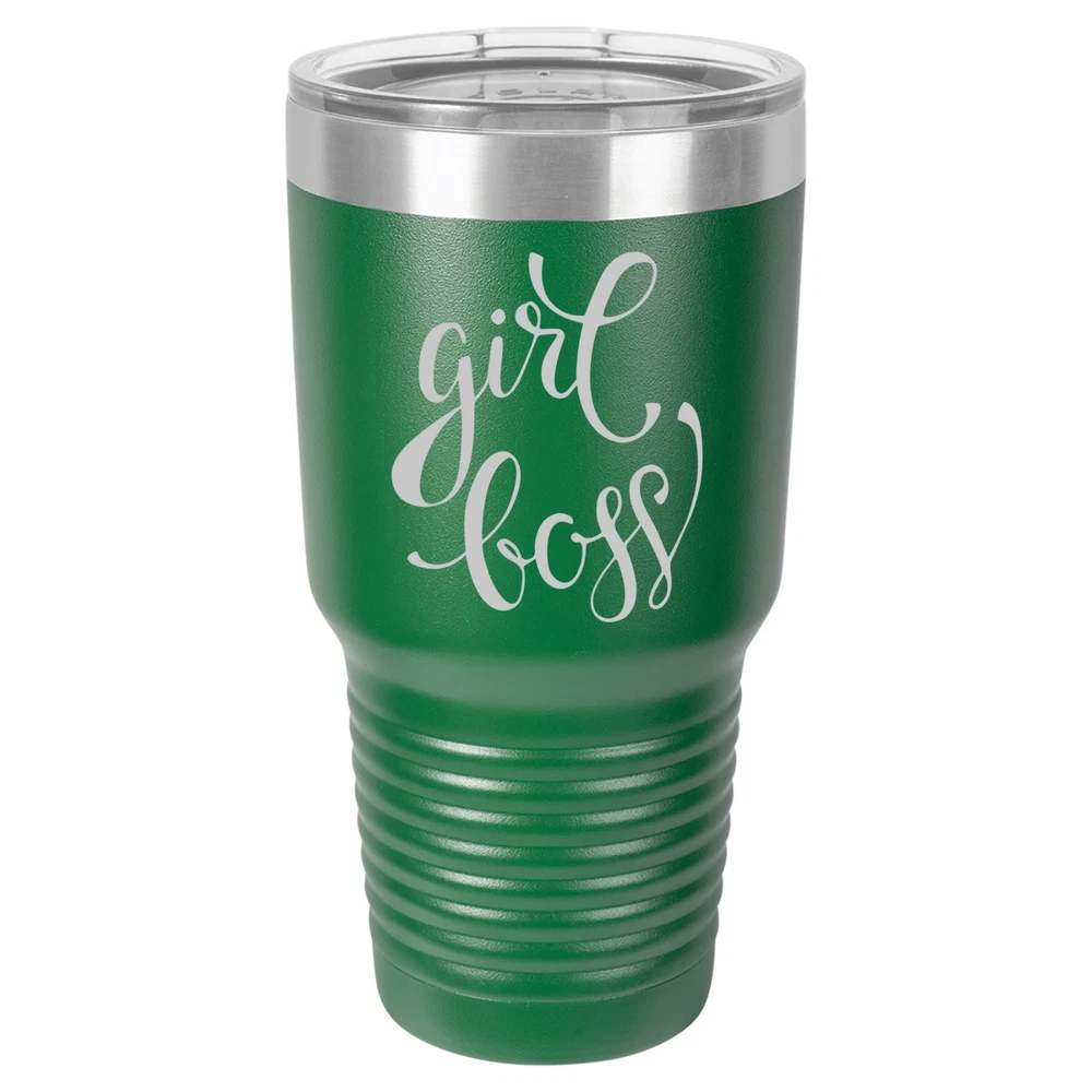 Tumbler 20oz 30oz Travel Mug Cup Vacuum Insulated Stainless Steel Girl Boss