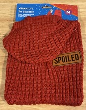 Vibrant Life Dog/Pet Sweater  Spoiled  Dog/Pet Sweater Med. 17  20-25 lbs NWTs