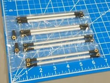 Aluminum Front & Rear Axle Linkage Rod Set Tamiya 1/10 R/C Bullhead Clodbuster