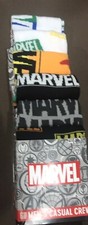 Marvel Super Hero Comics Socks 6 Pair CREW SOCKS Men Size 8-12 Bio world