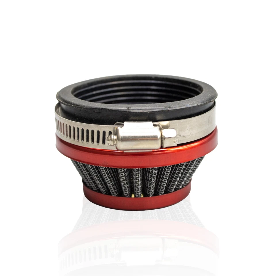 LIMPADOR DE FILTRO DE AR VERMELHO 58MM PARA MOTERCYCLE SCOOTER CICLOMOTOR MINI BICICLETA SUJEIRA KART - Imagem 2 de 4