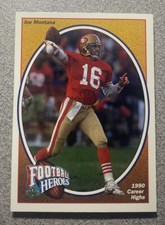1991 Upper Deck Joe Montana 49ers Football Heroes #8 HOF Insert Card 🏈🔥