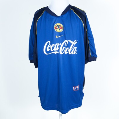 NWOT NOS Vtg 2001-02 Club America Football Soccer Jersey Blue XL | eBay