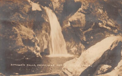 RPPC Bingham's Falls Smugglers Notch Photo Postcard