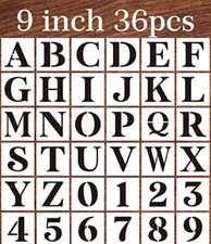 9inch Alphabet Stencils for Painting Reusable Letter Stencils Large Letters D...