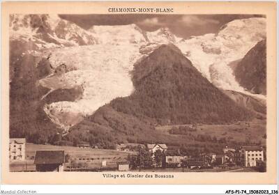 AFSP1-74-0069 - CHAMONIX-MONT-BLANC - Dorf Und Gletscher Der Bossons