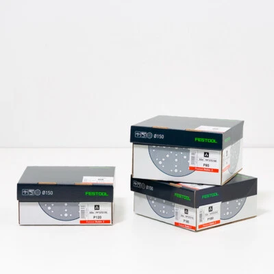 Festool StickFix Schleifscheiben-Set Rubin 2 Ø150 | Körnung 80,120,180 | 150 Stk