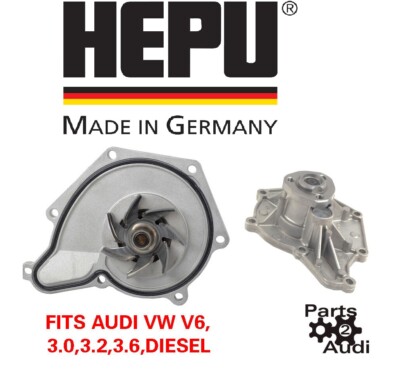 HEPU OEM Engine Water Pump For Audi VW V6,3.0,3.2,3.6,Diesel, BKH Engine