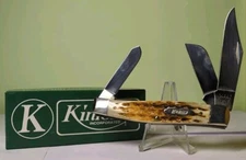 Case XX 2010 Kinfolks Honey Brown Bone Large Stockman Knife #6587 (6375 SS)