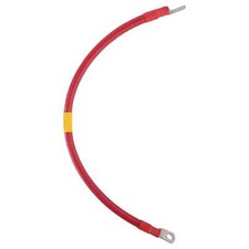 2 GAUGE Interconnecting Copper Cable, 48-Inch Length with 5/16-Inch Lugs Red