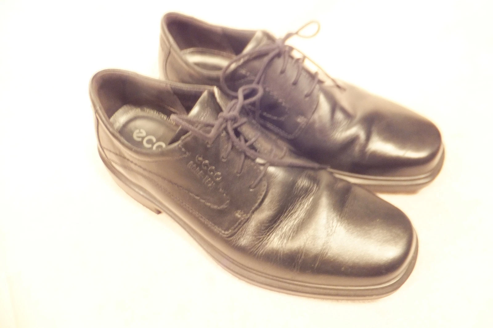 Scarpe Ecco Comfort Oxford eleganti da passeggio casual pelle nera EU 44 uomo