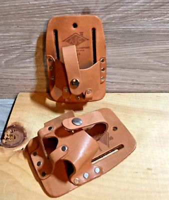AJC  No. 464 Tool Tape Belt Holster Hatchet Company Top Grain Cowhide Leather