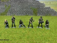 "PAK / FLAK-Geschützbedienung der Wehrmacht", 6 unbemalte Figuren, WW2, 1:87