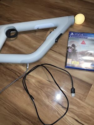 PS4 VR Farpoint Space Spiel & Gun Top Zustand Ladekabel