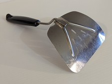 Vintage Foley Spatula Flipper Wide Slotted Curved Stainless Turner Made in USA