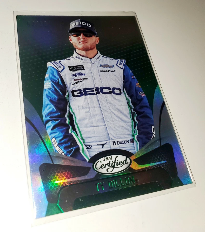 2018 Panini Certified Green #20 Ty Dillon 04/10 - Image 2 of 4