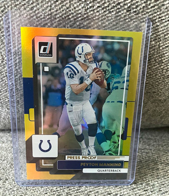 Panini Donruss 2022 Peyton Manning Press Proof Premium #57 Indianapolis Colts