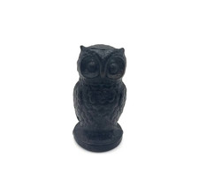 Vintage Owl Bird Figurine Cast Metal