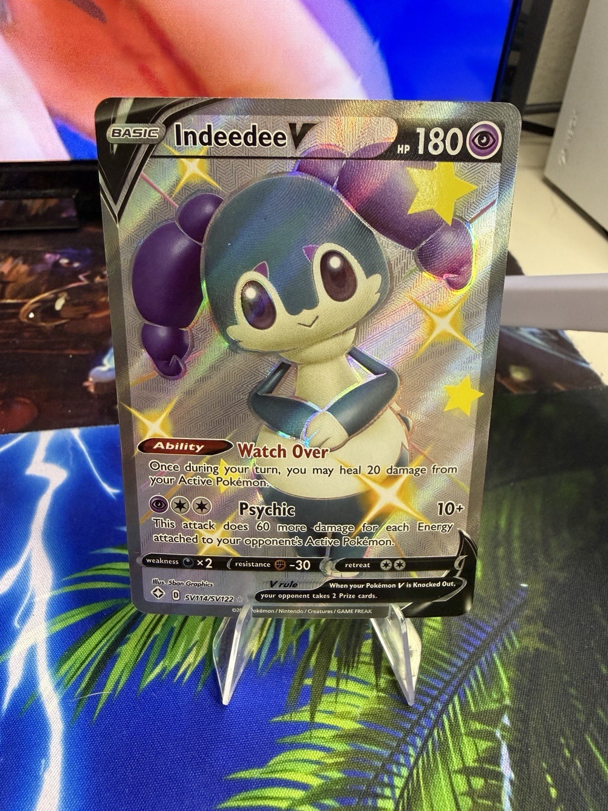 Indeedee V SV114/SV122  Pokemon Shining Fates