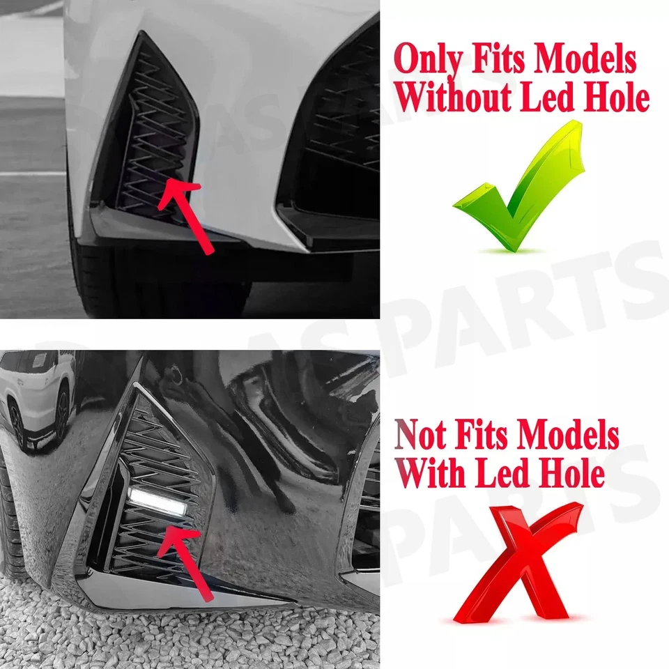 For 2021-24 LEXUS IS300 IS350 F-SPORT Bumper Lower Grille Fog Light Covers L&R Foto 2 de 4