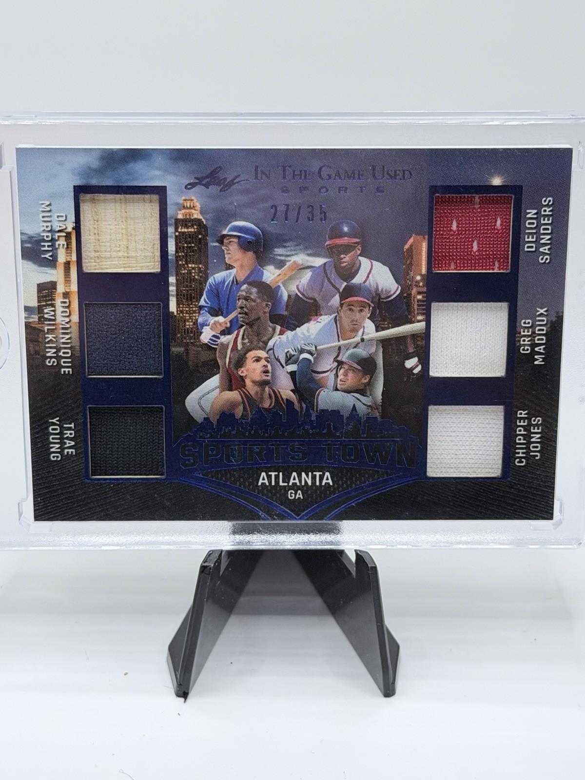 Sports Card Singles Leaf Atlanta Sportstown 27/35 Game Used Relics
