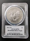 2013-W $1 Burnished Silver Eagle PCGS SP70 Edmond Moy Signed #7112