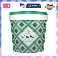 Maldon Salt, Sea Salt Flakes, 20 Oz (570 G), Resealable Tub, Kosher, Natural, Ha