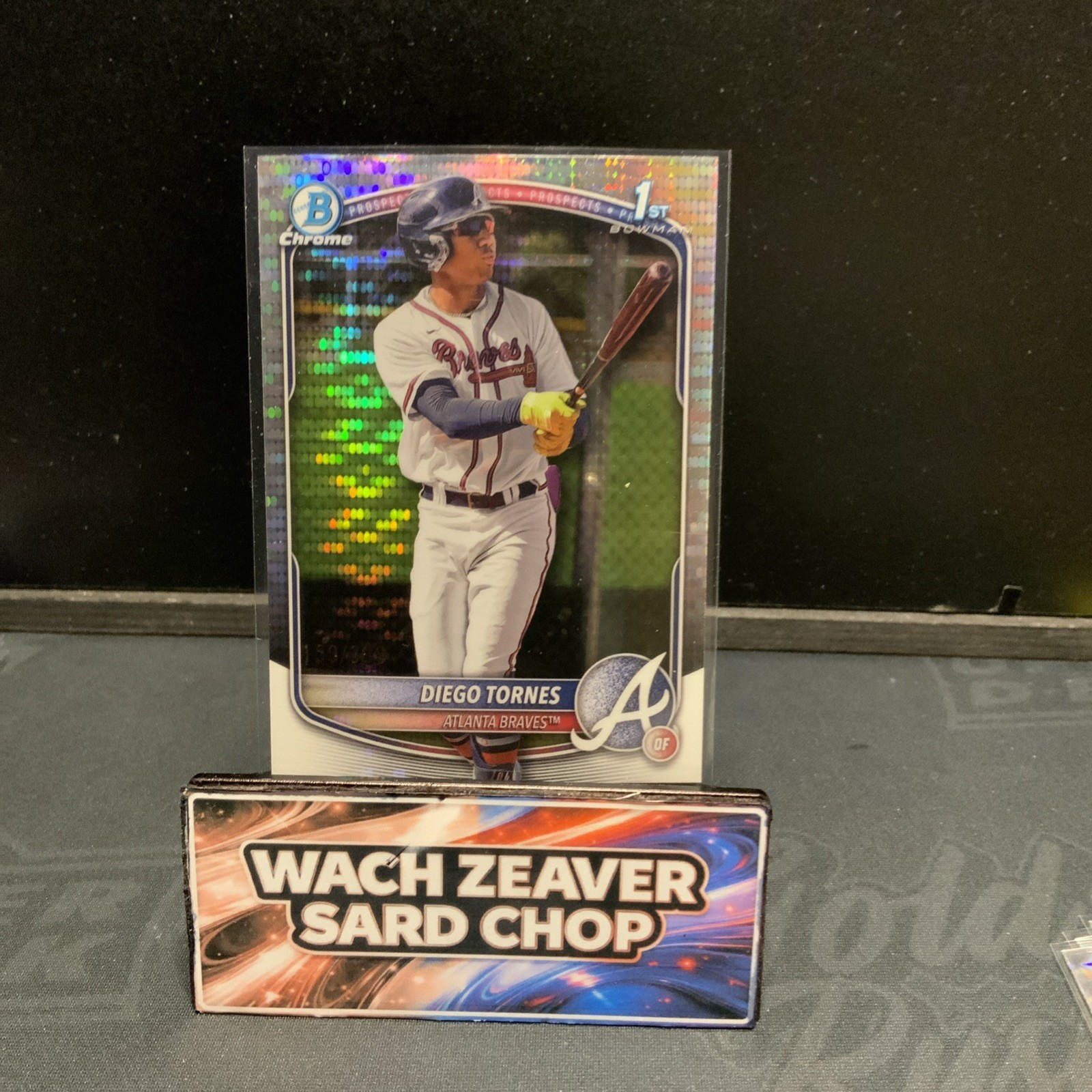 DIEGO TORNES 2025 BOWMAN CHROME 1ST PULSAR REFRACTOR BRAVES /399 BCP-214