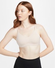 Nike Alate Minimalist Sport Bra, Beige, Size ...