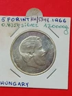 Hungary silver coin 5 forint 1966 UNC condition