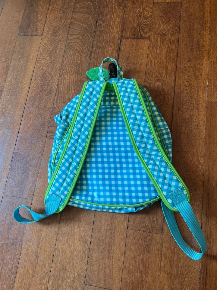 Mochila Oilily Girl Azul Guinga Fresa Niños Y2K Foto 4 de 4