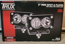 Trux TLED-U105 3" RECTANGLE MINI COMBINATION SPOT & FLOOD LED WORK LAMPS NIOB