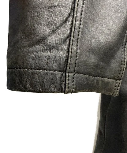 HARAJUKU MOTHER Double Leather Jacket Men's Size L Black image 9