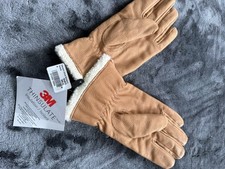 NWT Women's LL Bean Deerskin Leather Gloves Size Medium Saddle Brown