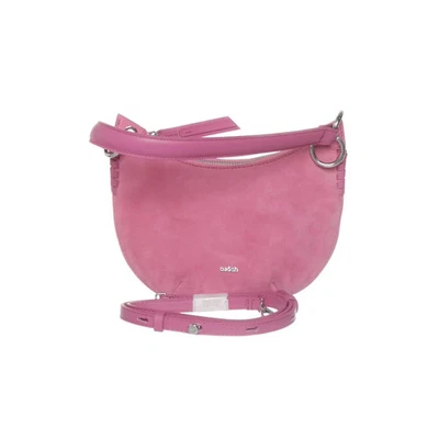 Ba&sh, Sac à bandoulière, Femme, Coton/Cuir, Rose, Unicolore, 24, 5, 15 cm #MzH - Photo 1/4