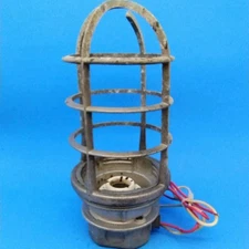 Killark VFC-200 Vapor Proof Threaded Fixture Wiring No Glass & Broken Cage