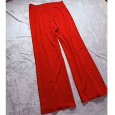 Fashion Nova Red High Waisted Wide Leg Pants Women Plus Size 2XL