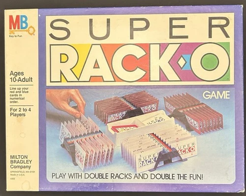 Super Rack-O Game Board Game Milton Bradley  Racko Vintage 1983 Complete