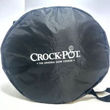 Rival Crock Pot Insulated Carrier Travel Bag Case Oval Stoneware Slow Cooker 15"