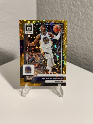 2022-23 Panini Donruss Optic Jonathan Kuminga #102 Gold Fast Break Prizm /10
