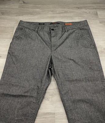 Alberto Gray Pants 40x26 Tailored Regular Slim Fit ''Smart Wool Look''