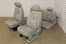 2008 Gmc Sierra 2500 Leather Seats Set Light Titanium 833