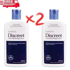 Restoria Discreet Unisex Hair Color Restoring Cream Natural 250ml x2