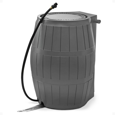 #ad #ad FCMP Outdoor RC4000 50 Gallon Outdoor Rain Water Catcher Barrel Container Grey $146.99