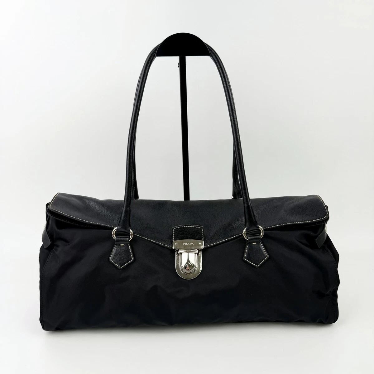 PRADA Black Nylon Exterior Bags & Handbags for Women for sale - eBay