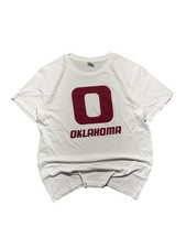 Charlie Hustle Oklahoma Sooners Block O White Vintage T-Shirt Made In USA
