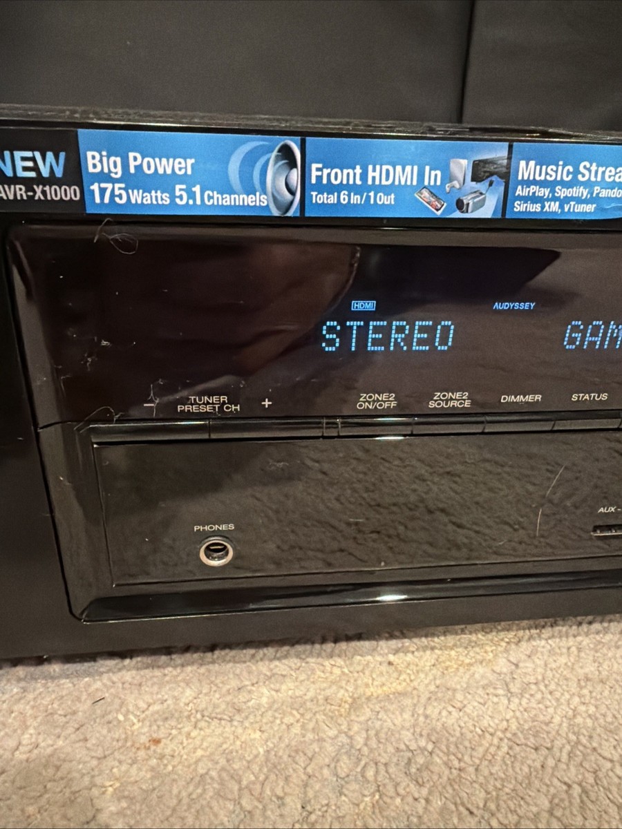 Denon AVR-X1000 IN-Command Series Integrated Network 5.1 Channel