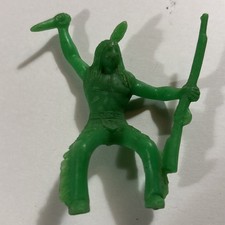1960  s Green plastic Tim Mee Native American Indian Action figure USED BinSA