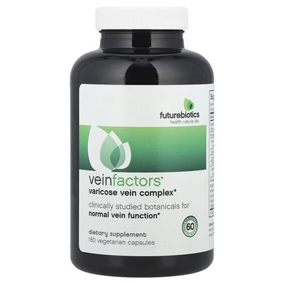 Futurebiotics VeinFactors, Varicose Vein Complex 180 Caps Muscle Nerve Support