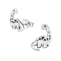 Dinosaurier Ohrringe Kinder Dino Ohrstecker Silber 925 Jungen MäDchen Geschenk